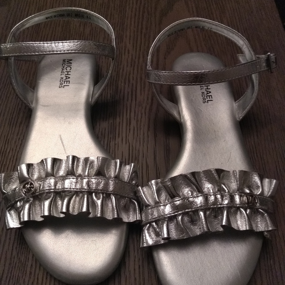 Michael Kors silver sandal